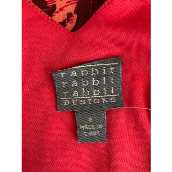 Rabbit Rabbit Rabbit Women's Red size 8 dress NWT - Picture 4 of 4